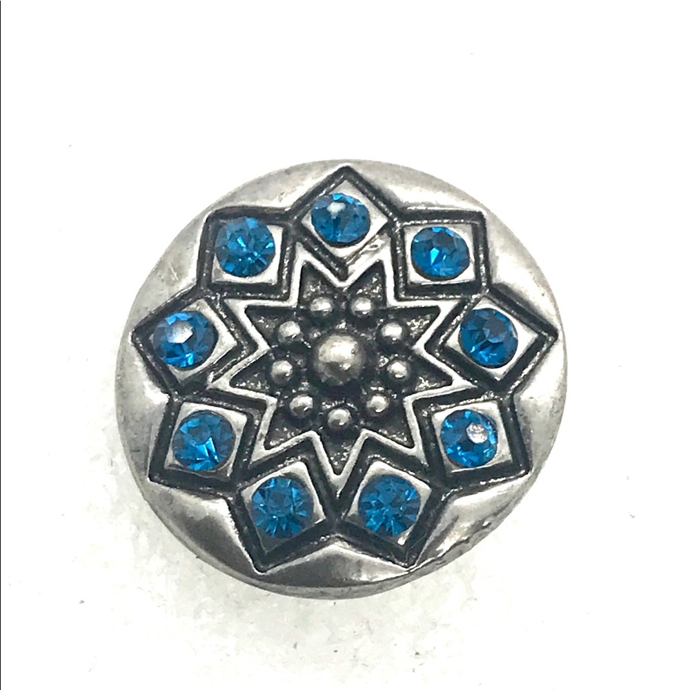 Snowflake snap button 20mm gingersnaps ASN20